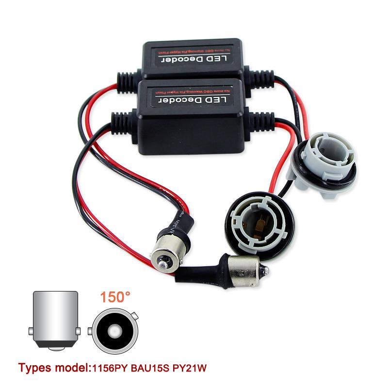 Caubus Resistor 1156 P21W PY21W T20 7440 7443 LED Turn Signal Day reverse Brake Fog lights Load Error Free No Flickering Decoder