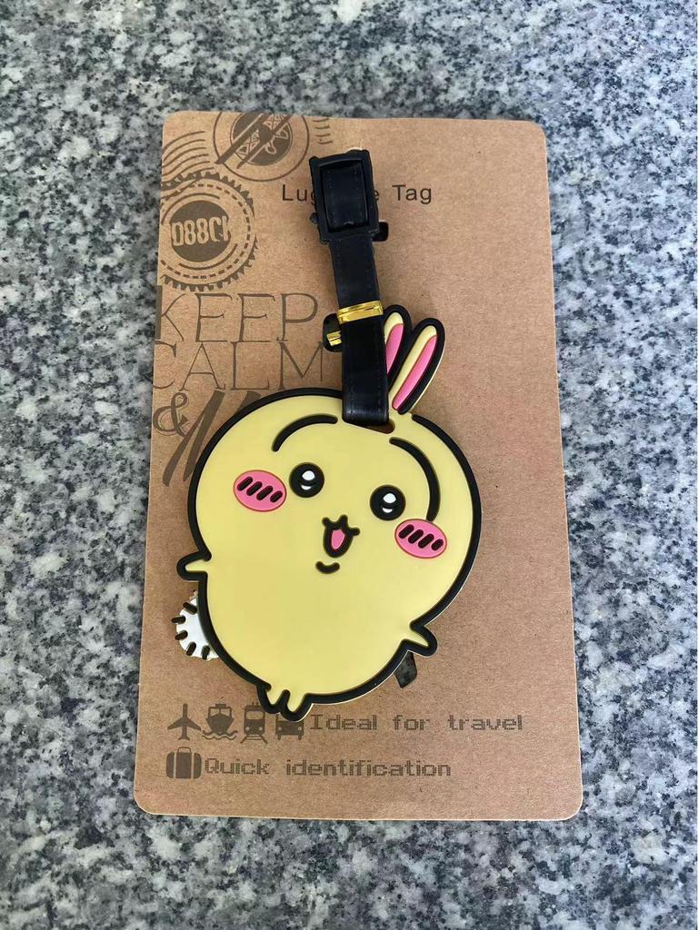 Chiikawa Cute Bear & Hachi Usagi Luggage Tag PVC Pendant