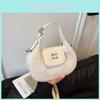 Shape Crescent Solid Color Single Shoulder Crossbody Bag Handbag Women Fashion