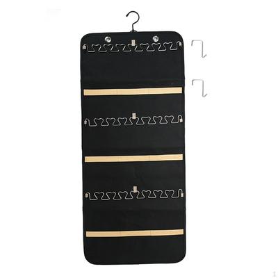 Wall Foldable Jewellery Stand Hanging Jewelry Organizer with Hanger Anti Tangle Double Sided