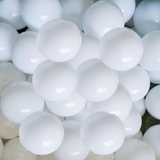 100Pcs/Set Colorful Pit Ball 3 Colors Thickened PE Crush Proof BPA Phthalate Free Safe Indoor Outdoor Baby Toddler Kids Round Ocean Ball Pool Toy Kit