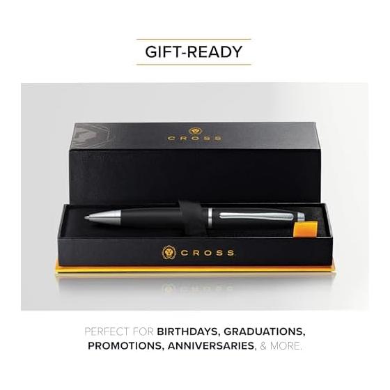 Cross Caliper Matte Black Medium Ballpoint Pen AT0112-14