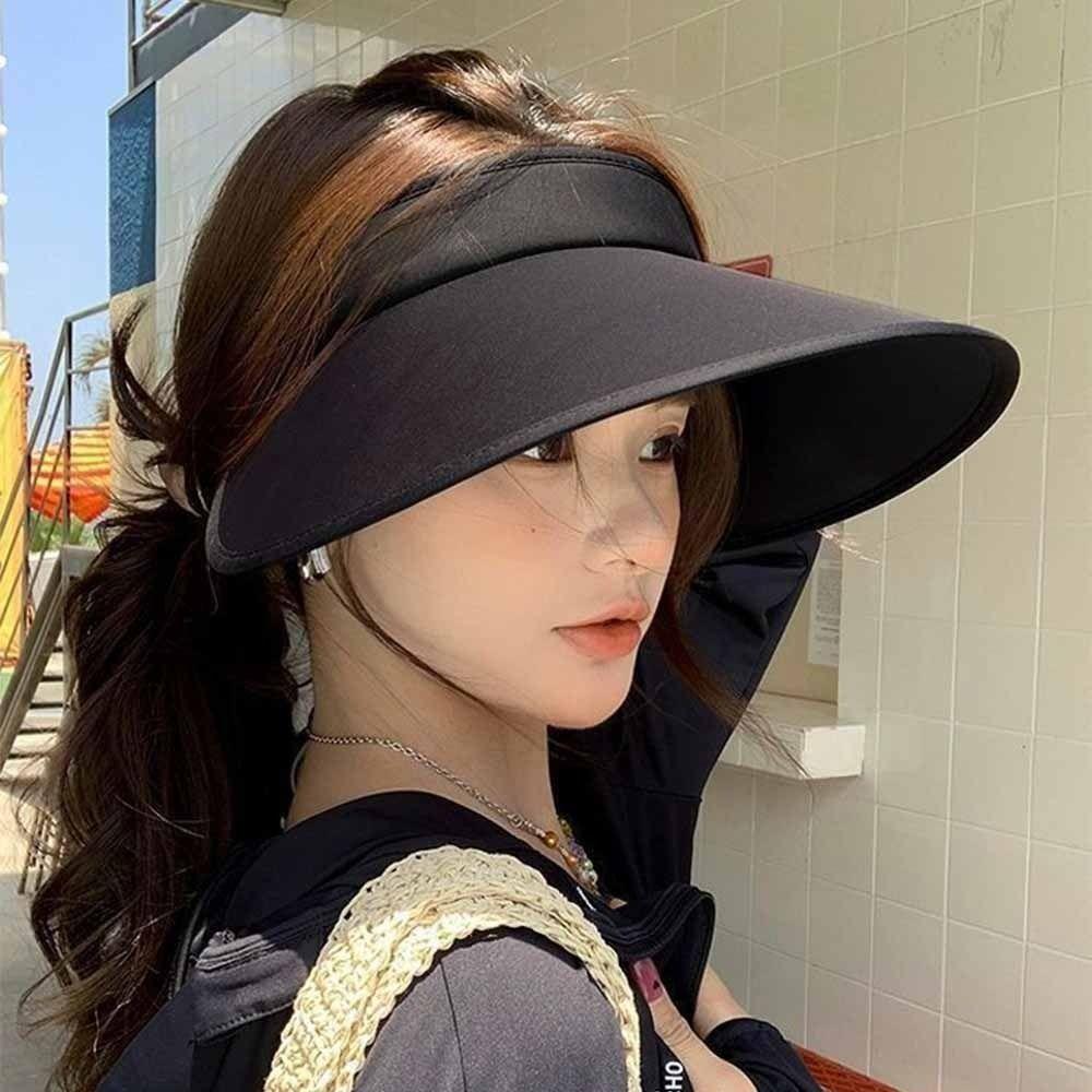 Sun Protection Foldable Shawl Hat Breathable Outdoor Bucket Hat Women's Sun Hat  Sun Protection