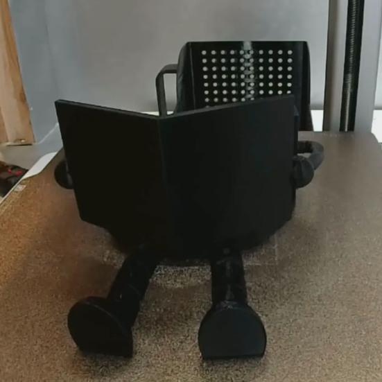 Yousheng Reading Toilet Paper Holder Creative Shape Easy Installation 3D Printed Toilet Paper Stand Roll Paper Stand Bathroom Decor