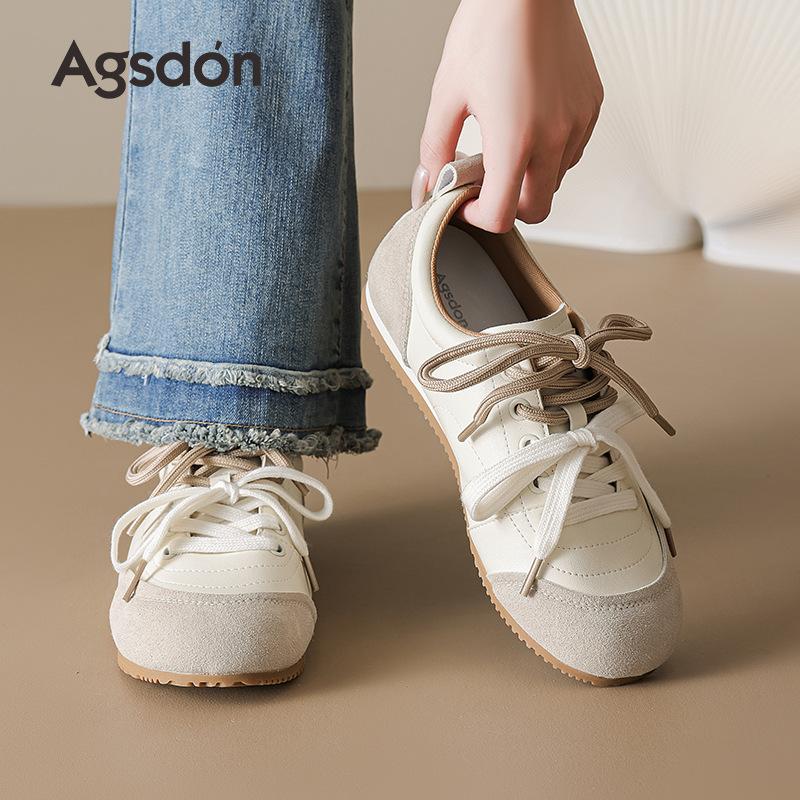 Augustine Ballet Training Shoes Women's 2025 New Summer Academy Style Flat-bottomed Casual Board Shoes Sports White Shoes
