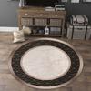 European Style Luxury Round Carpet Home Decoration Living Room Non-slip Large Rugs Bedroom Cloakroom Short Velvet Floor Mats