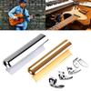 Guitar Slide Stainless Steel Tone Bar Guitar Lap Slide Tone Bar with 3Pcs Finger Picks & 1Pc Thumb Pick for Guitar Bass