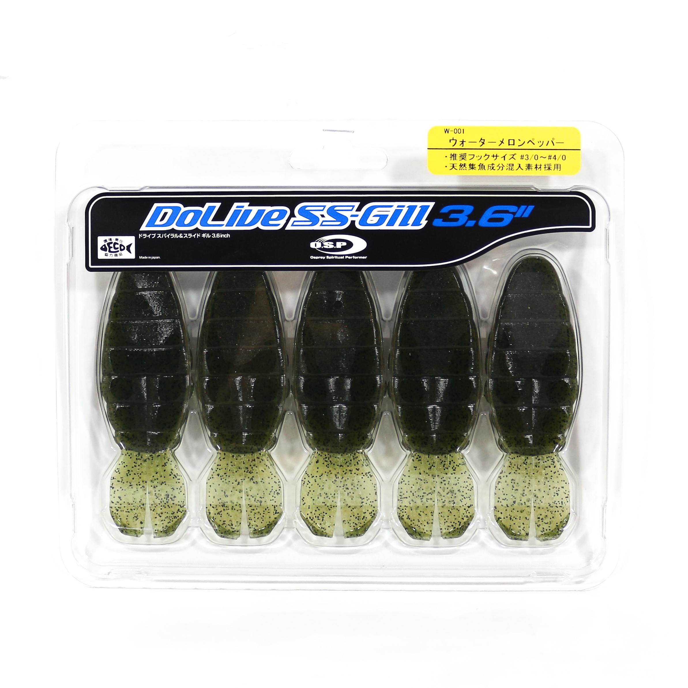 

Мягкая приманка OSP Dolive SS Gill 3,6 дюйма W-001 (3631)