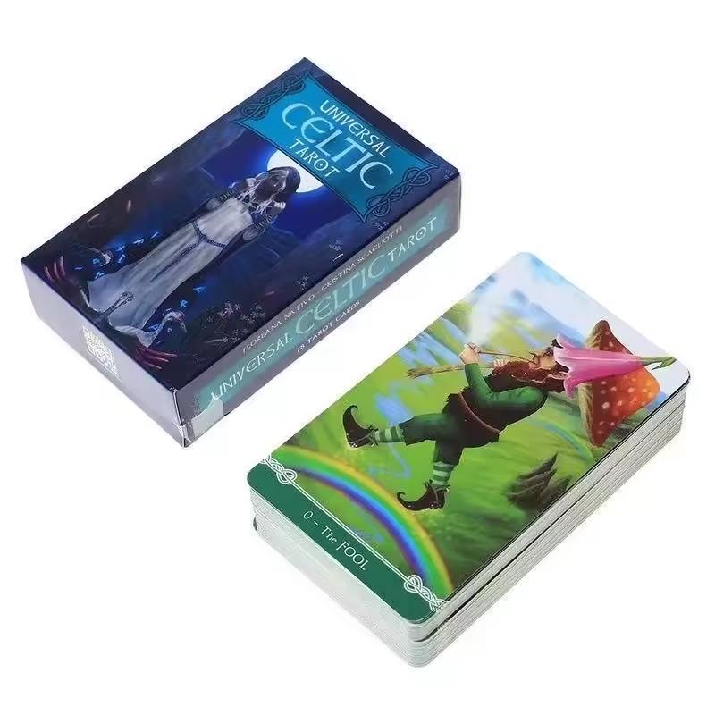 Universal Celtic Tarot 78 Cards Deck Floreana Nativo Game with E Guidebook Board Divination Reading Love Moon Near Me Beginners