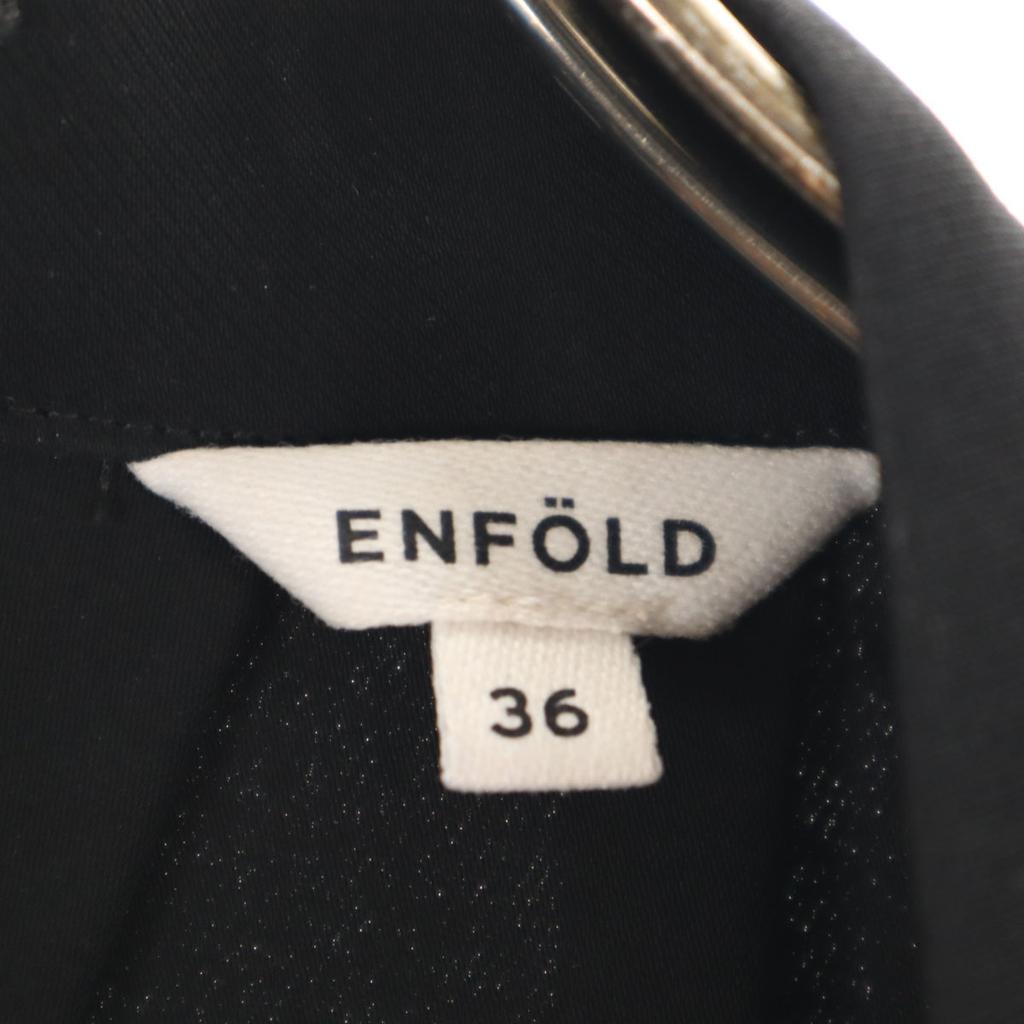 ENFOLD French sleeve Tuck Bottleneck Long dress 36 Black series Women Used