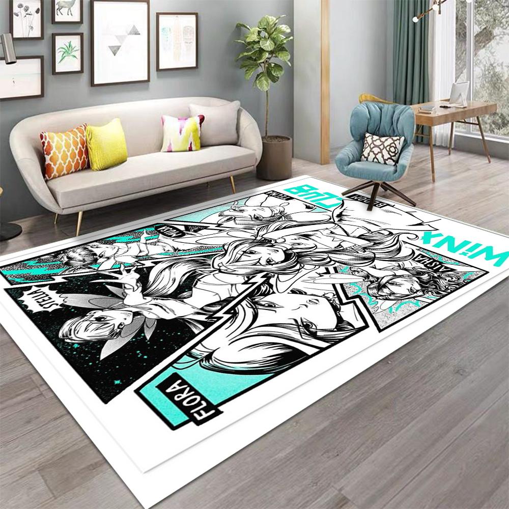 Niedlicher Cartoon-Teppich Faltbarer Abstrakter Bereichsteppich für Wohnzimmer und Schlafzimmer Vintage-inspirierter Raum Rote Matte Poster Heimdekoration