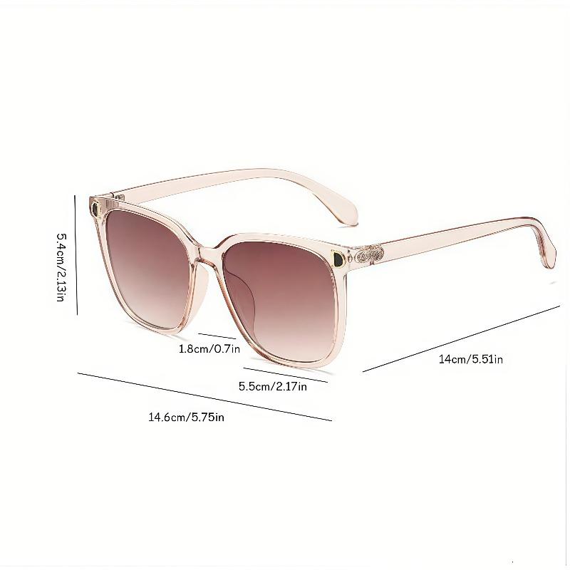 3 Piece Set of Women's Retro D-type Fashionable Glasses  Versatile and Trendy Rectangular Sunglasses for Women
