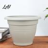 Outdoor Yard Plant Holders Round Flower Pot Lightweight Pot with Drainage Modern Herb Planters for Home Holes Planter Indoor And Plants UV Resistant