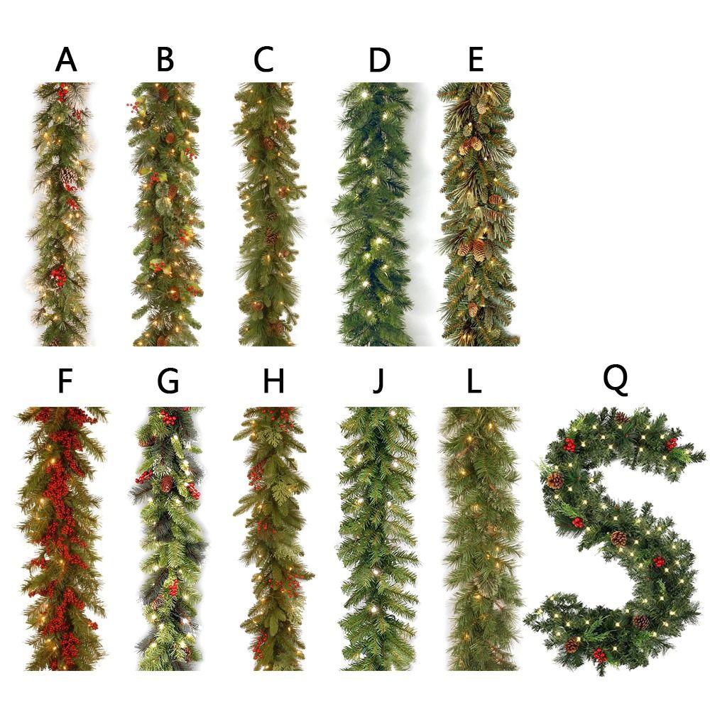 Decoration Artificial Xmas Tree Rattan Garland Decorative Christmas Garland Christmas Rattan