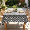 Dining Kitchen Party Event Cotton Linen Washable Rectangle Tablecloth