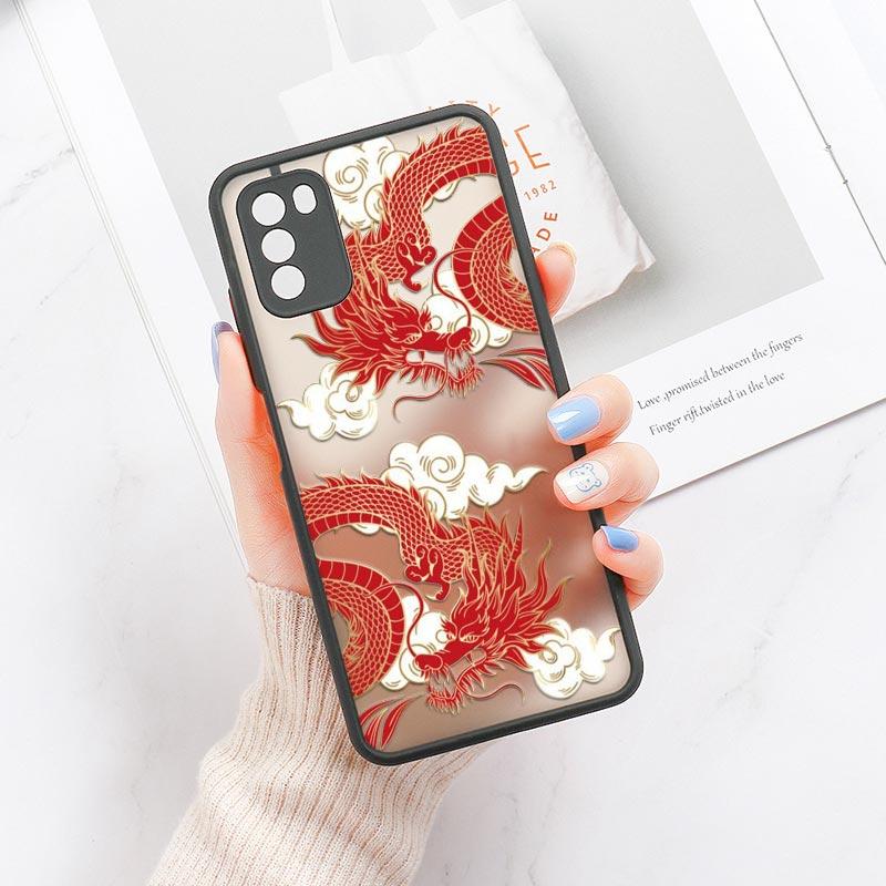 Cool Tiger Dragon Cloud Phone Case For Xiaomi Mi 11 Lite 5G NE 12 12T Pro 11T 9 10 Cover POCO X3 NFC F3 M3 M4 X4 Pro Matte Funda