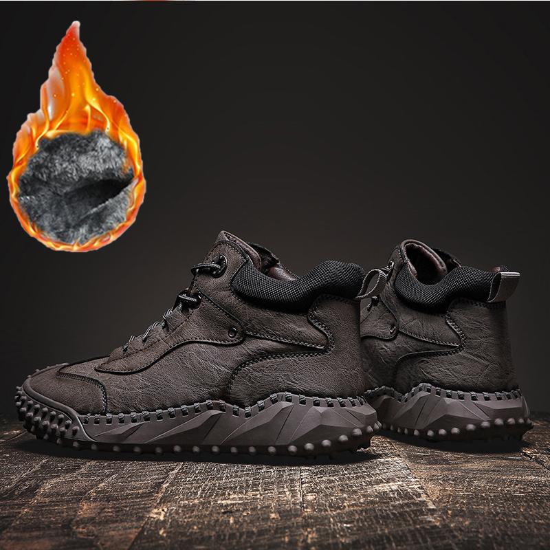 

Осень/ Зима Мужские Хип-топ Ручной работы Кожаные Мягкие Носки Ботильоны Осень Зима Мужские Ботинки Мужские Высокие Кожаные Ботинки Повседневные Кроссовки 46 темно серый