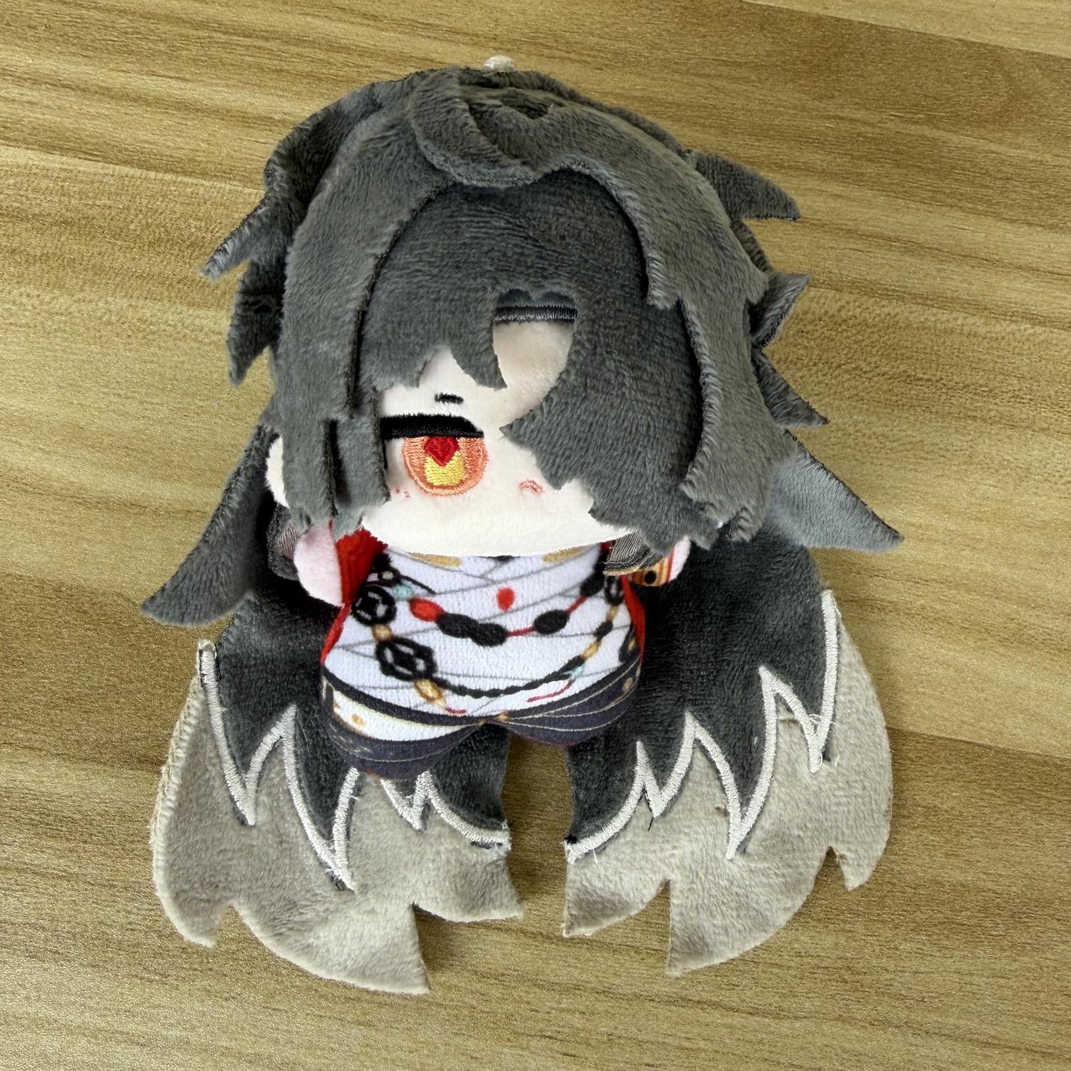 10cm Honkai Star Rail Mortenax Klinge Plüschtier Stofftiere Genshin Impact Il Dottore Plüschpuppe Anhänger Schlüsselanhänger Weihnachtsgeschenke black
