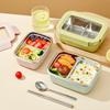 Microwave 304 Stainless Steel Compartment Lunch Box Stackable Leak-proof Student Bento Box Food Container For Cold And Hot Food