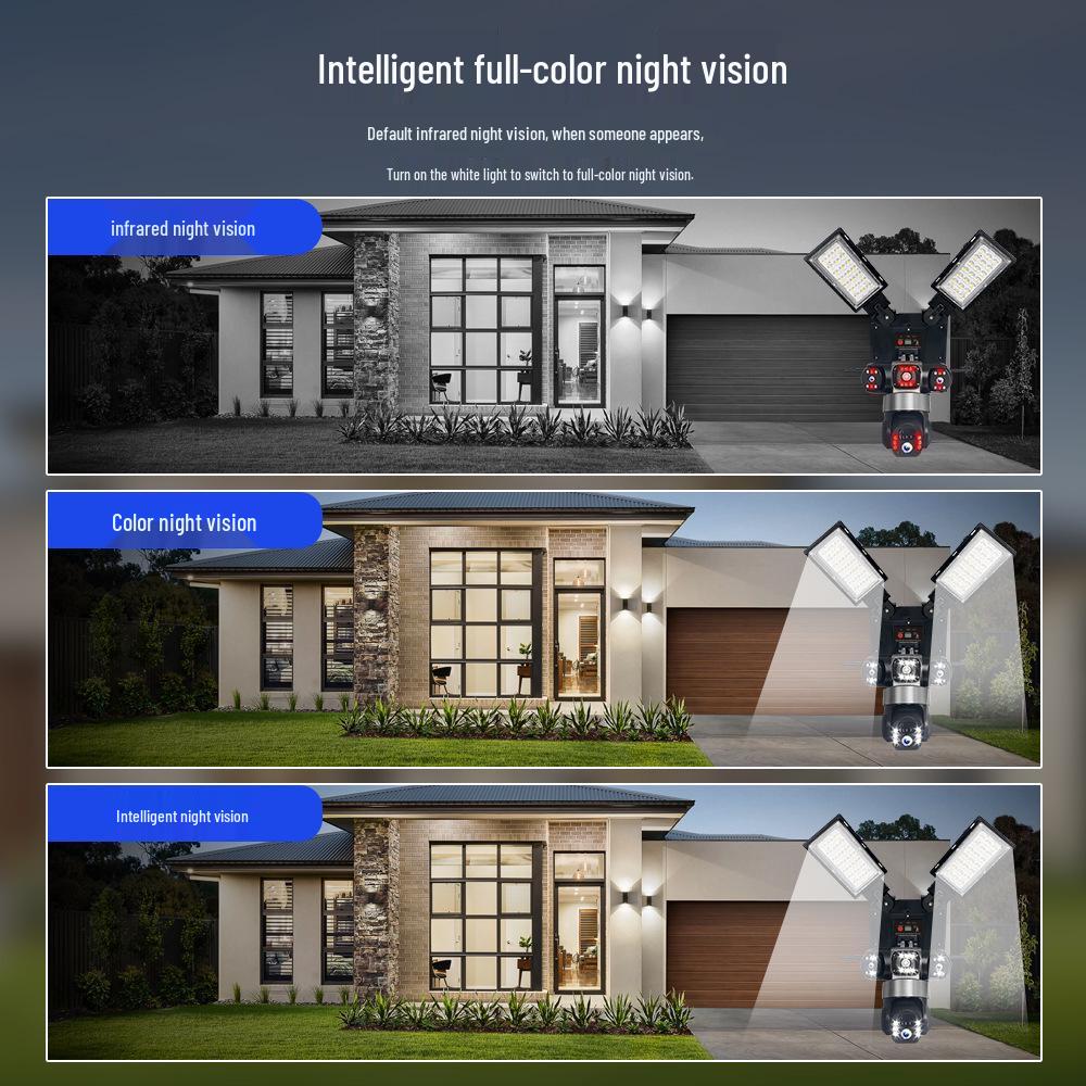 V380 LED Solar Street Light with Outdoor Waterproof WiFi & 4G Monitoring Camera