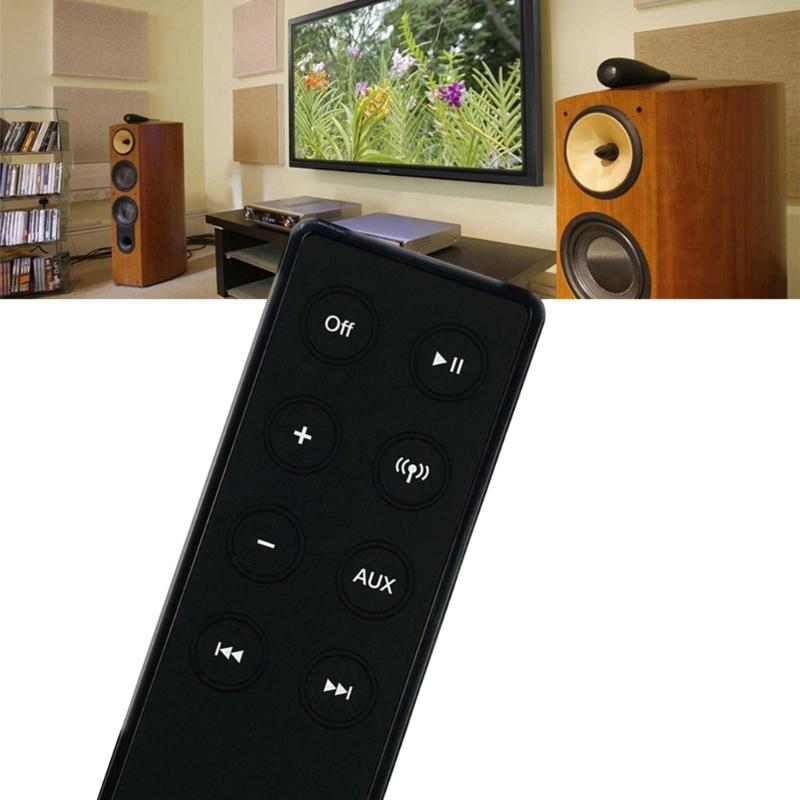 Universal Remote Control Plastic Construction for Speaker Systems Multiple Speaker Models Longevity Easy Portability