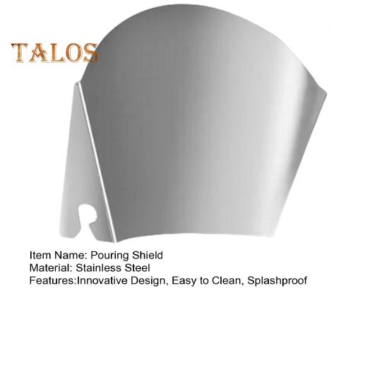 Stainless Steel Pouring Shield for Stand Mixer Metal Mixer Pouring Cover Innovative Design Pour Shield Safety Mixer Splash Proof Kitchen Tool