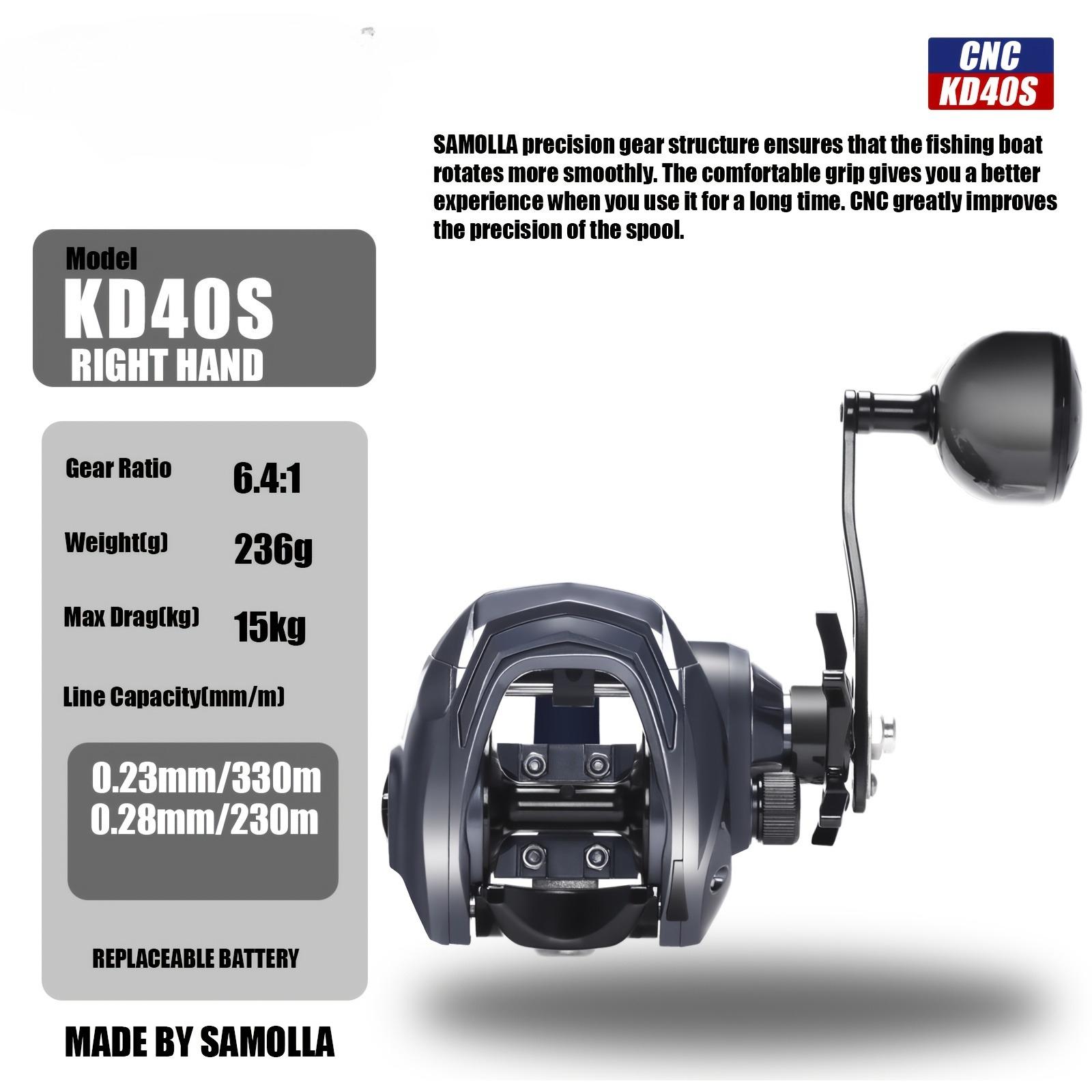 

Baitnet Reel for Large Fish Casting, Long Distance Casting, Anti-Break Line Design, All-Metal Sea Fishing Rod Reel 7+1BB 6.4:1 Ratio 15KG Drag Power Right hand