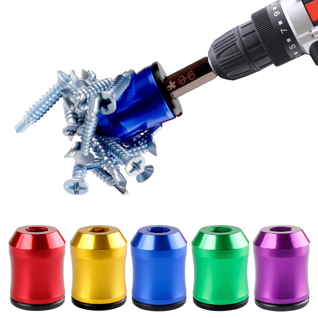 2/4pcs 3-in-1 Screwdriver Head Magnetic Strong 6.35mm Magnetic Screw Rings Universal Magnetic Screw Bit For Hex Screwdriver