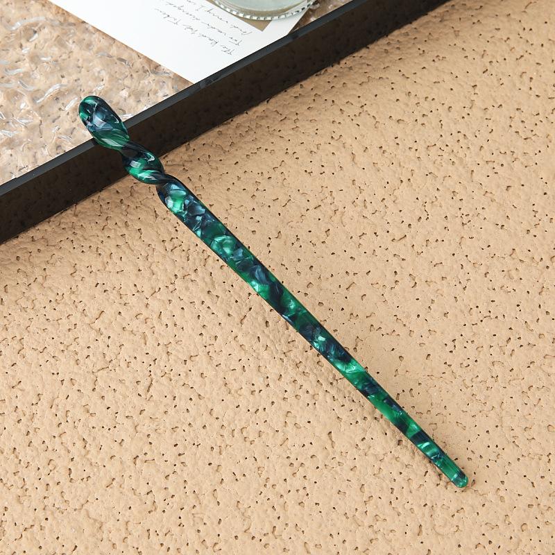 Chinese Style Hair Sticks Vintage Acetate Resin Chopstick Women Hairpins Clip Pin Headwear Wedding Jewelry Accessories Gifts