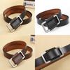 Vintage Leather Belt For Women With Alloy Buckle And Casual Style For Denim Pants Wear
