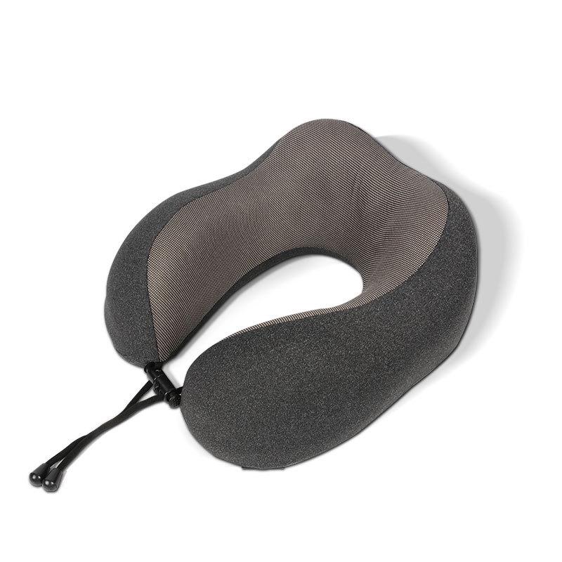 U-Shaped Memory Foam Travel Neck Pillow for Airplane and Car Support