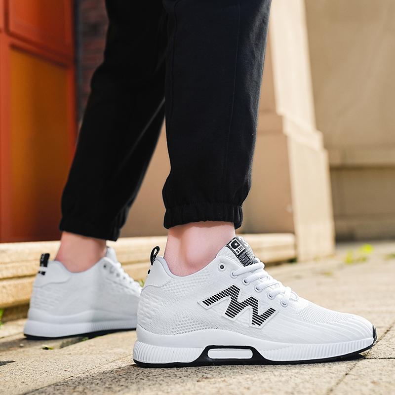 Neue Sommer Herrenschuhe 6CM Erhöhungsschuhe Mode Atmungsaktive Freizeit-Sneaker Mann Große Größe Erhöhungsschuhe Herren Vulkanisierte Schuhe