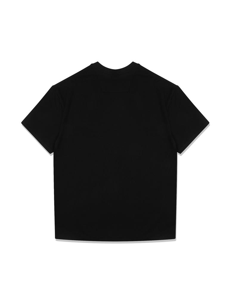 IDLEWORKERS Blueline Cotton Oversized Short Sleeve_Black