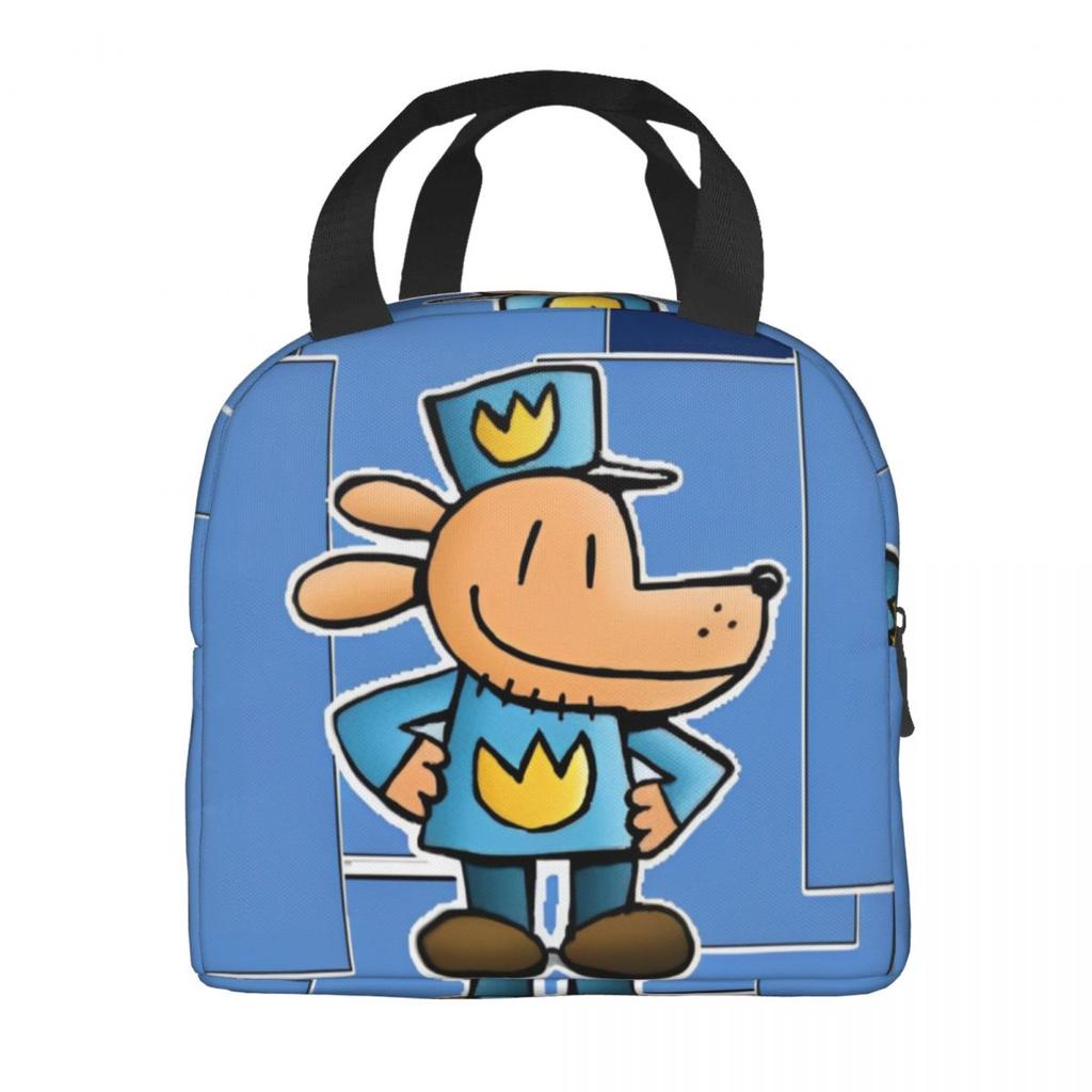 Dog Man Thermal Insulated Lunch Bag for Picnic Portable Food Bag Container Thermal Cooler Lunch Boxes