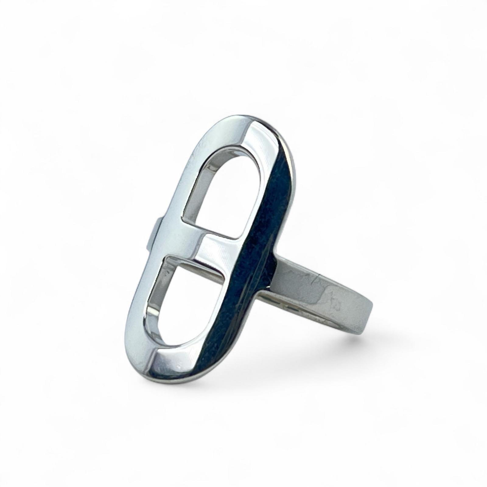 

HERMES Ring Ever Chaine D ancle PM Silver SV925 Women 48 Used
