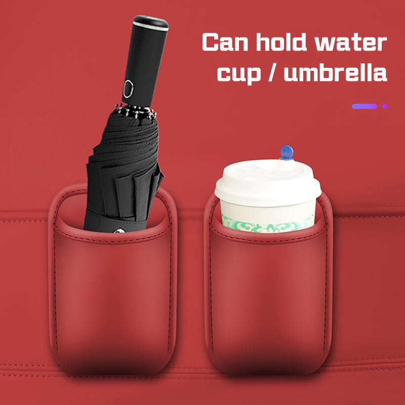 PU Leather Car Cup Holder Storage Box For KIA Forte Seltos K3 kx3 K5 k8 k9 Sportage Ceed Soul Car Door Side Water Drinks Holder