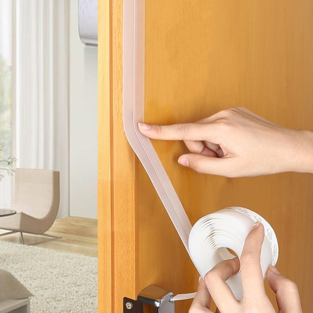Self Adhesive Door Sealing Strips Window Silicone Draft Stopper Wind Dustproof Sound Insulation Tools