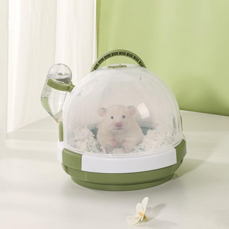 Kleintiertransporter, Nagetier- und Hamsterkäfig, tragbar, warm halten, für den Winter, Mini-Haustierkäfig, Meerschweinchenhaus, Reise-Rattenkäfig für den Außenbereich