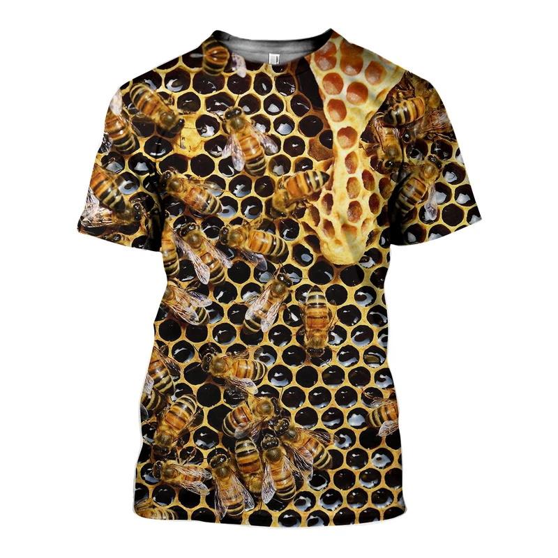 Tričko Insect Bee Grafika pro muže Dámské Oblečení 3D tisk Harajuku Módní Tričko Léto Neformální Streetwear Děti Krátký rukáv