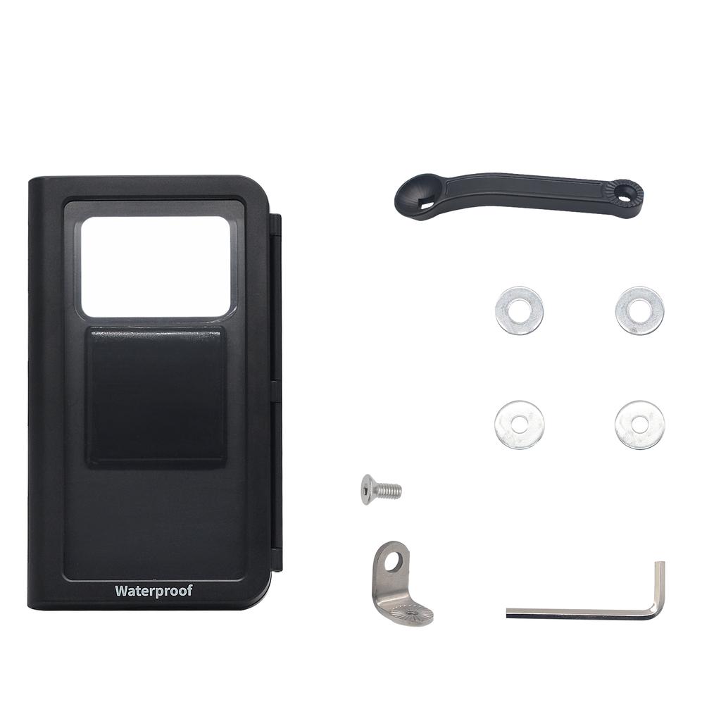 Motorcycle 360 Rotatable Phone Holder Touchscreen Case Mount Waterproof for 4-7in Phones