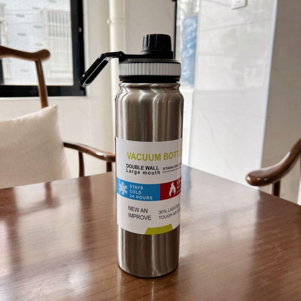 Nepropustný Izolovaný Hrnek 600/800ml Sportovní Láhev na Vodu Čajový Hrnek Termoska Proteinový Prášek