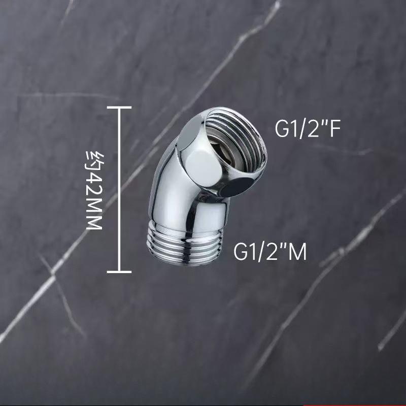 

Shower Head Elbow Adapter G1/2 Connections Shower Extension Angle 90° 135° Elbow Handheld Hand Shower Top Spray Elbow