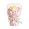 Scented Artificial Flower Bouquet Handmade Mini Aromatherapy Soap Rose Floral Arrangement Romantic Valentine's Day Gift for Home Car Decoration