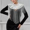 Shoulder Wrap Artificial Pearls Shoulder Chain for Evening Party Night Gown Shawl Body Chain Evening Shoulder Wrap