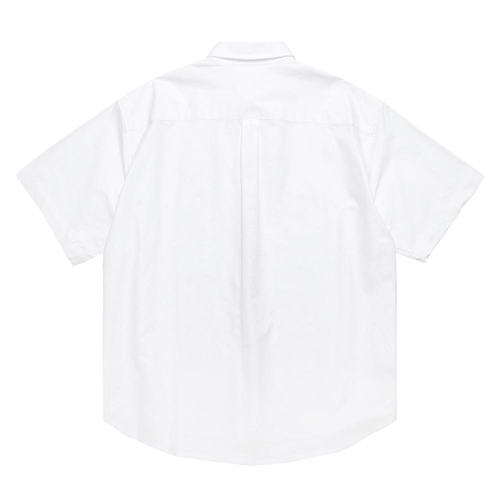 MAHAGRID Mgd Logo Half Sleeve Shirt White(Mg2Cmmw340A)
