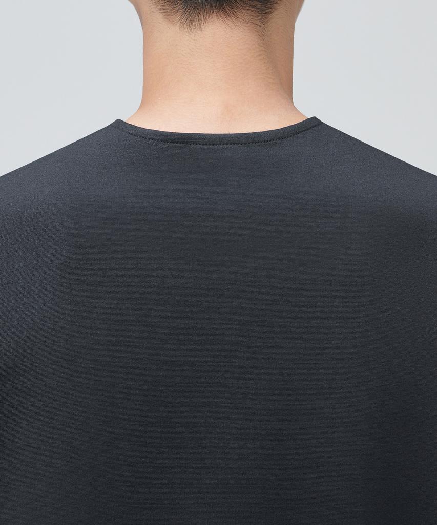 Musinsa Standard Ponte Crew Neck Long Sleeve T-Shirt [Dark Gray]