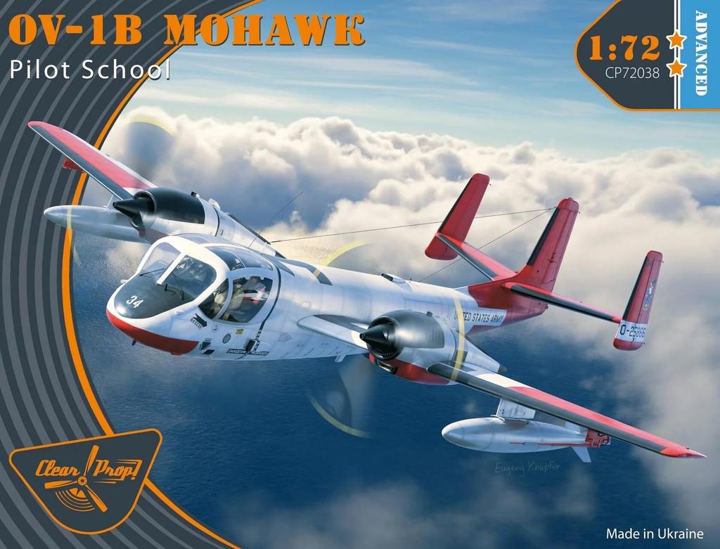 Clear Prop! 1/72 Scale U.S. OV-1B Mohawk Naval Test Pilot School Plastic Model Kit CPU72038