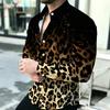 Herrenhemd Personalisiert Bedrucktes Langarmhemd Schwarz Braun Kontrastierendes Design Sinnvolles Hemd Street Trendy Herrenmode
