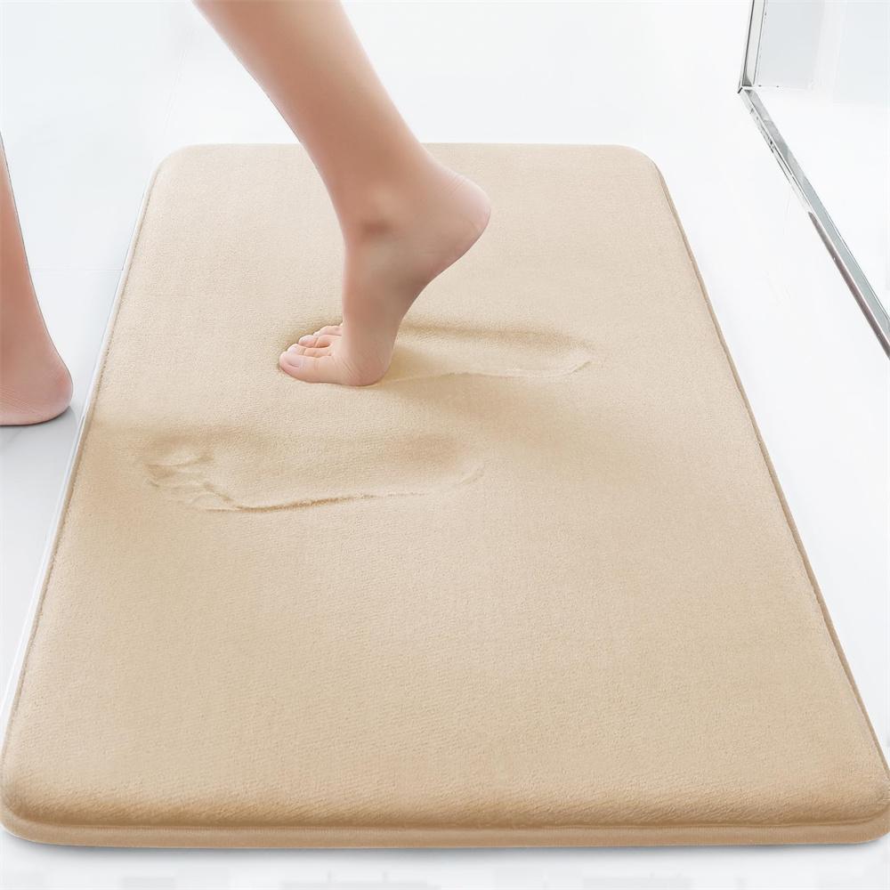 Olanly Non-slip Bath Mat Memory Foam Mat Water Absorbent Shower Carpet Thick Bath Rugs Bathroom Ultra Soft Bathroom Rugs Gadgets