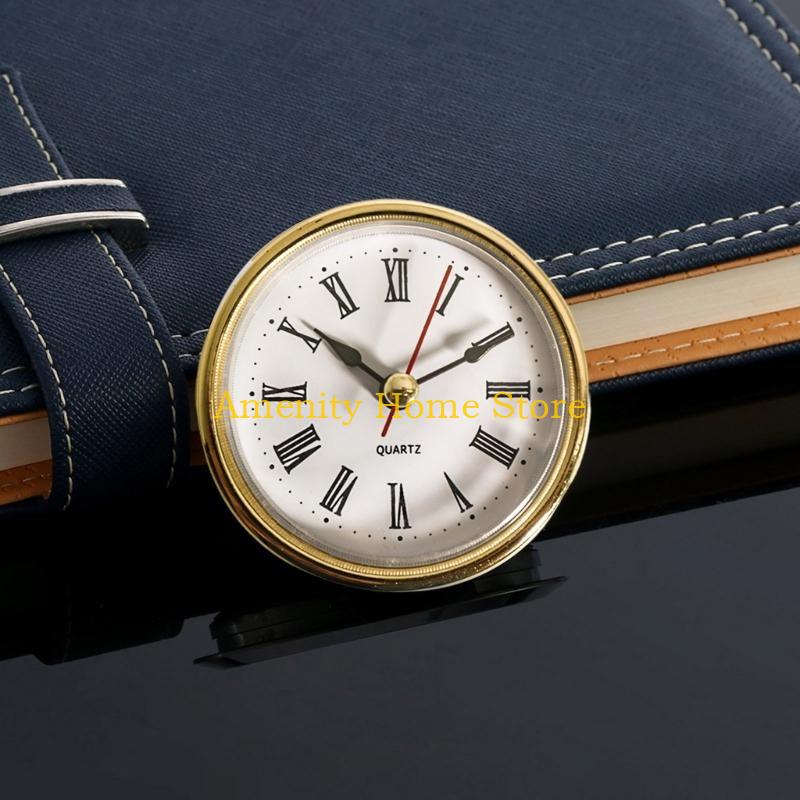F26C Vintage Clock Inserts Small Face Quartzs Clock Movement Roman Numeral Round Clocks Diameter 65mm DIY Parts Accessories